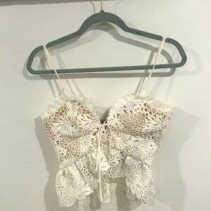White going out top